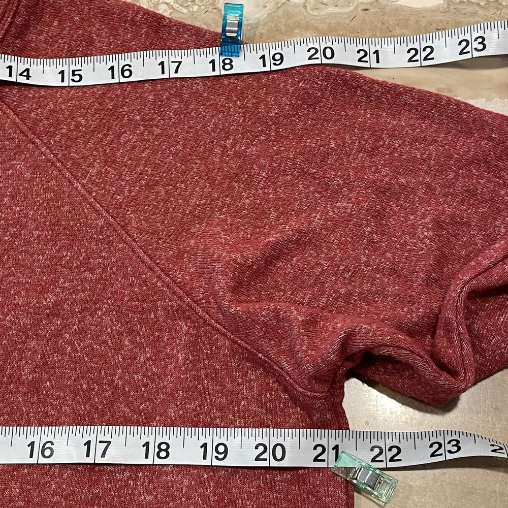 Buffalo David Bitton LS Sweater Shirt Mens M Rust Brown Crew Neck Chore Cowboy - Picture 7 of 12